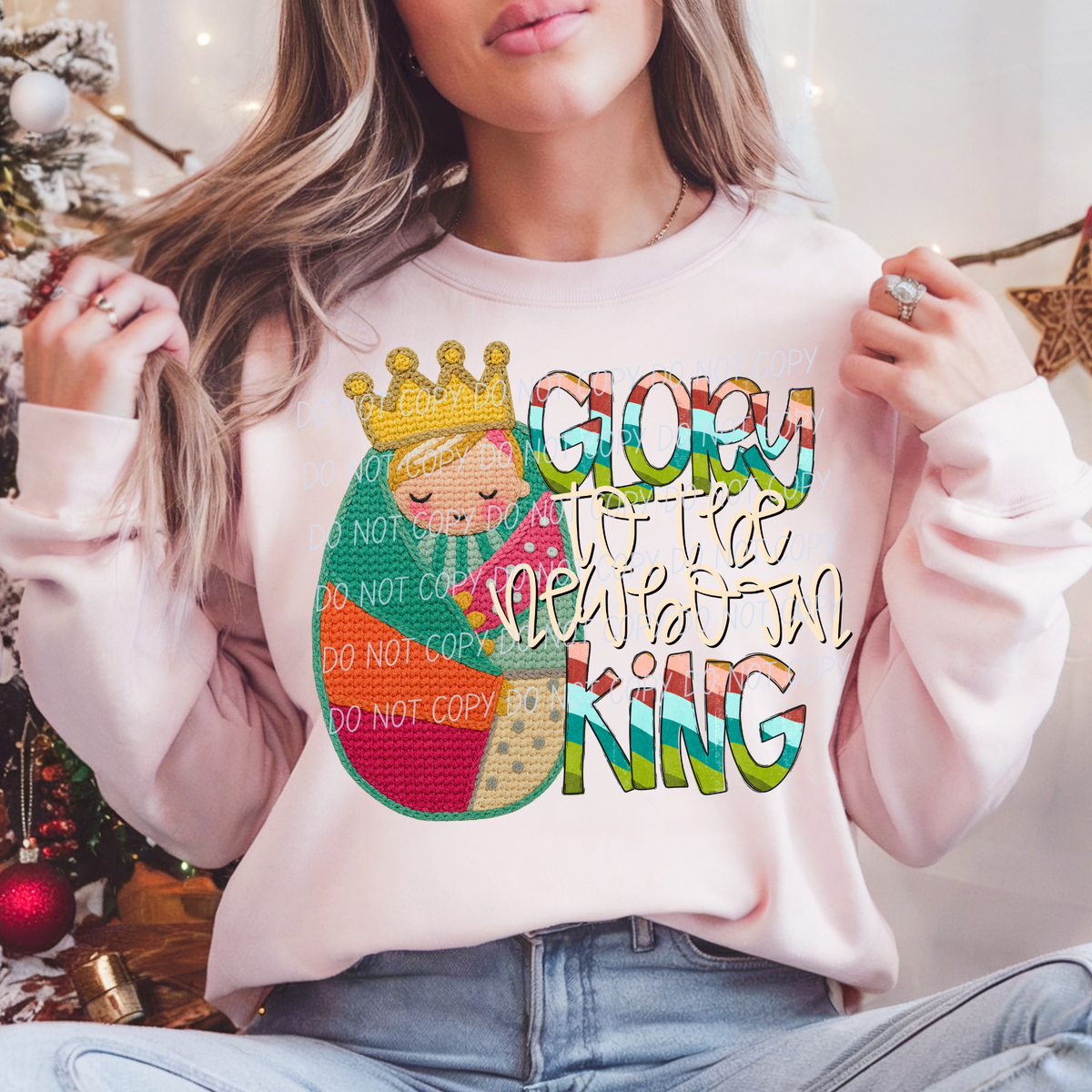 Glory to the Newborn King-MULTI FONT (CITY)DTF Transfer