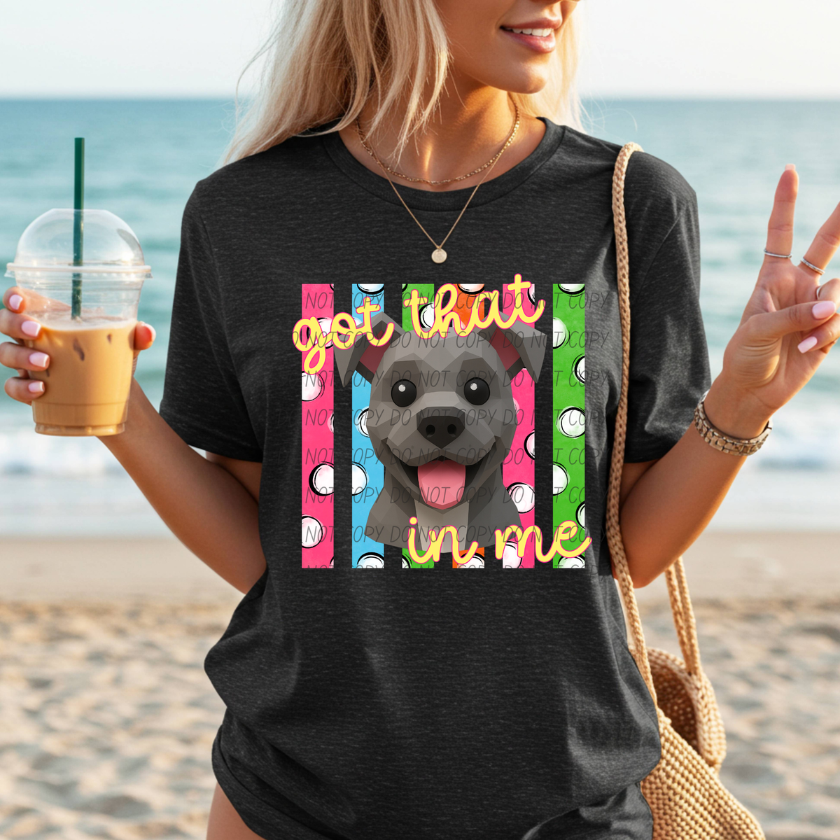 Got that grey dog in me (City) DTF transfer