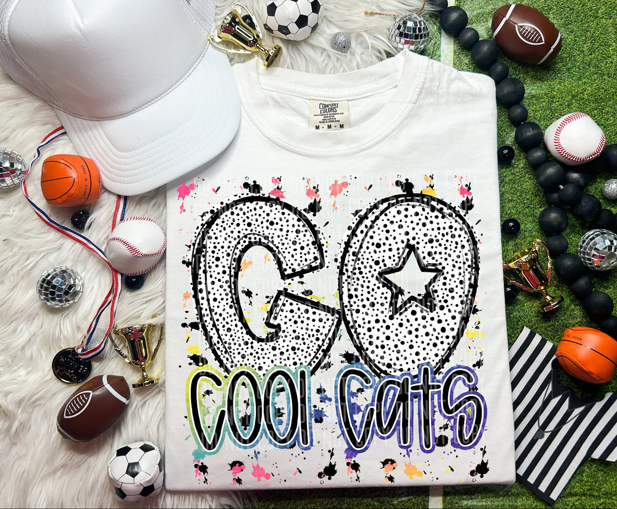 Go Cool Colts Dalmatian Font 57274 DTF transfer