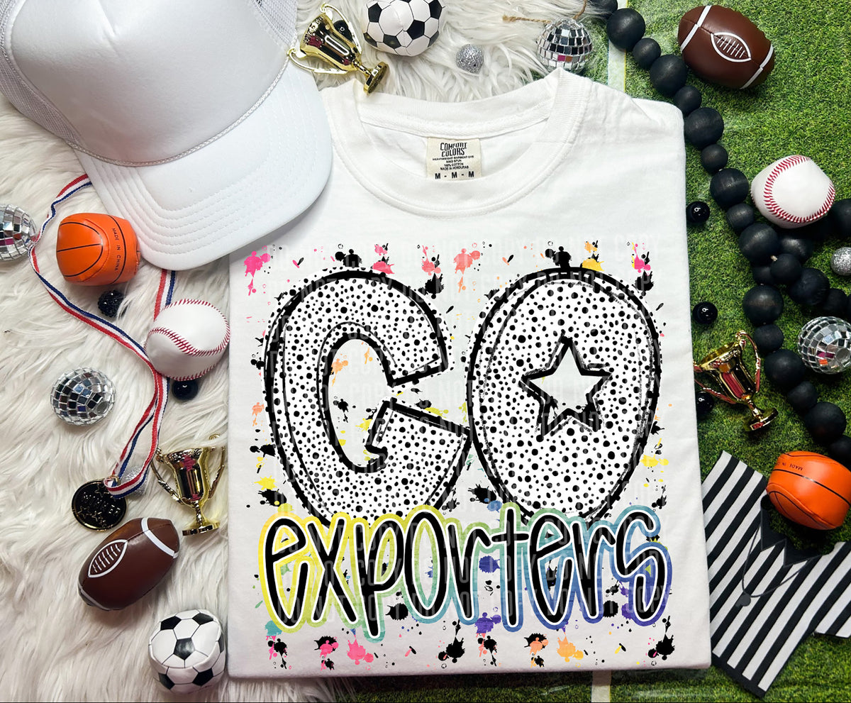 Go Exporters Dalmatian Font 57287 DTF transfer