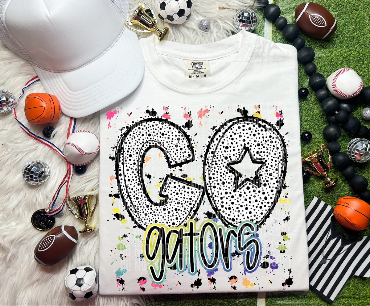 Go Gators Dalmatian Font 57293 DTF transfer