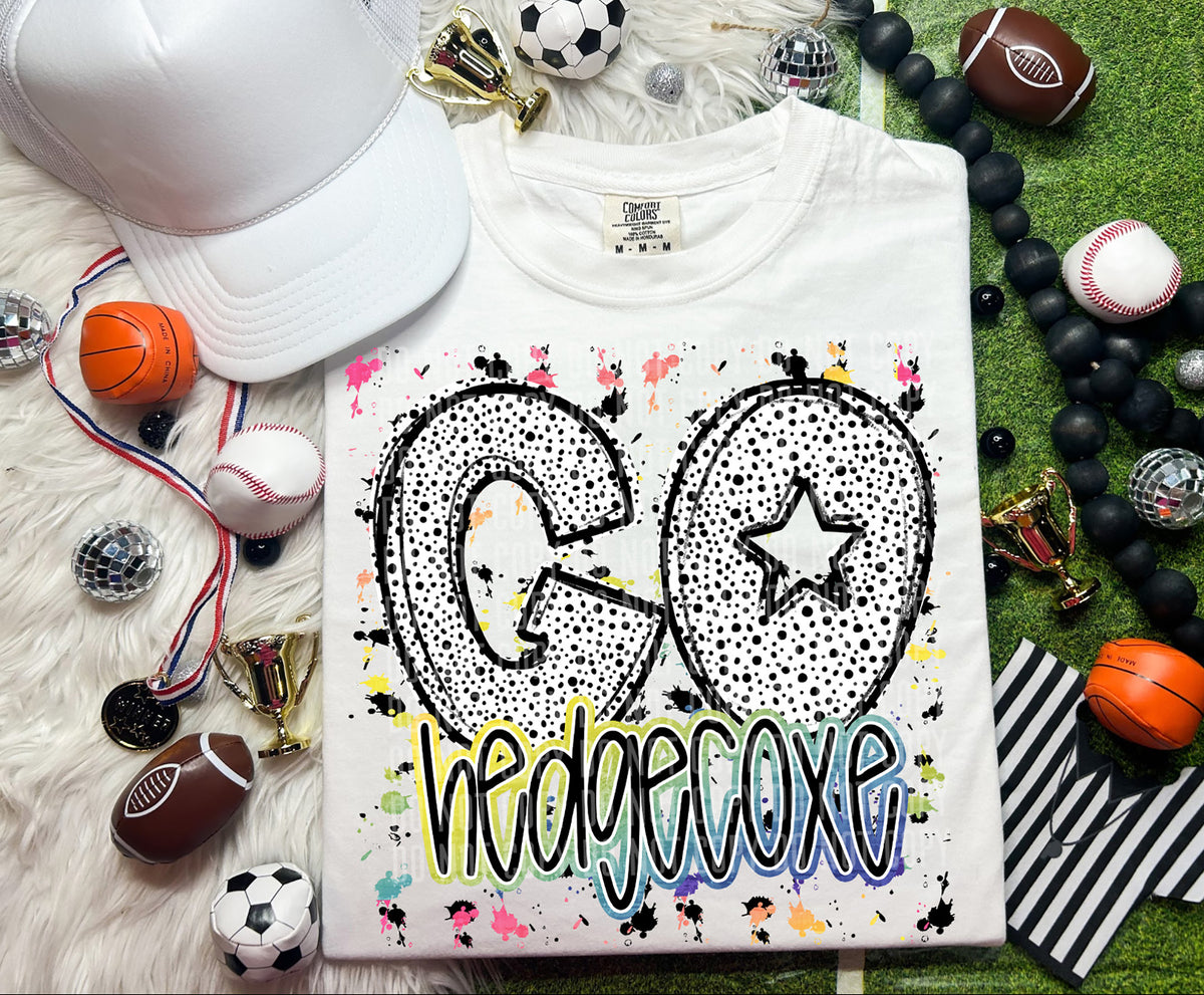 Go Hedgecoxe Dalmatian Font 57297 DTF transfer