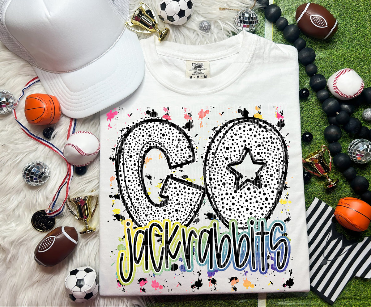 Go Jackrabbits Dalmatian Font 57307 DTF transfer