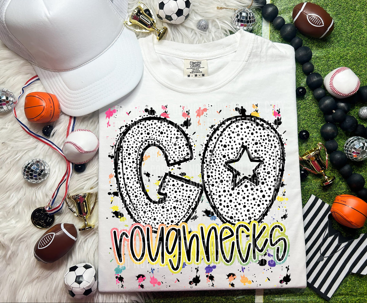 Go Roughnecks Dalmatian Font 57351 DTF transfer