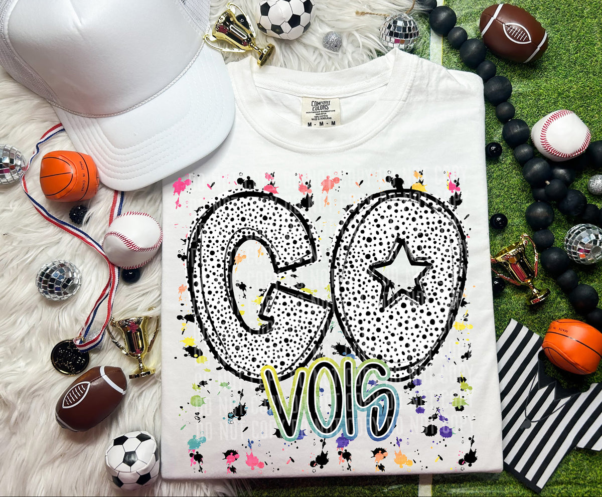 Go Vols Dalmatian Font 57371 DTF transfer