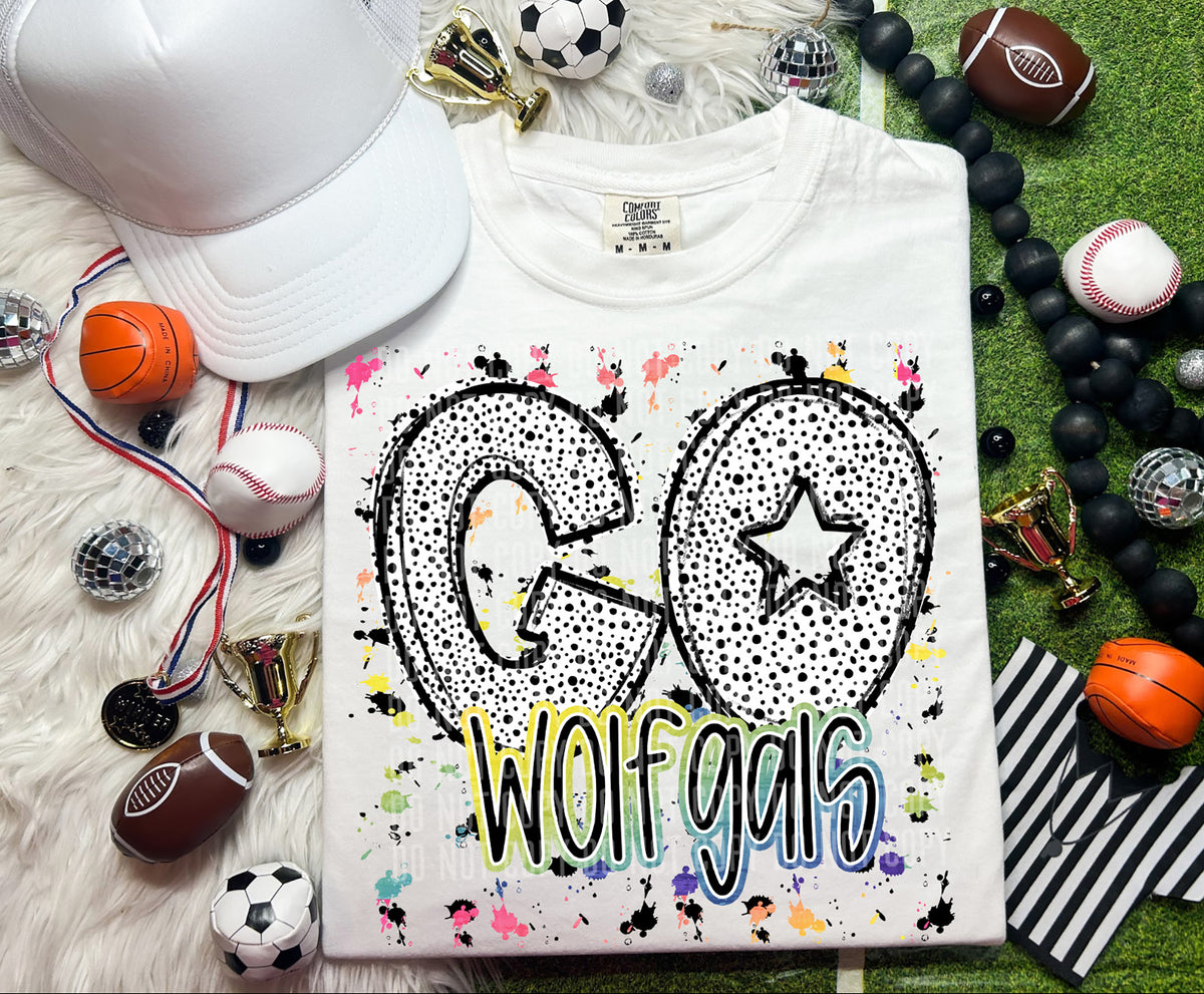Go Wolfgals Dalmatian Font 57379 DTF transfer