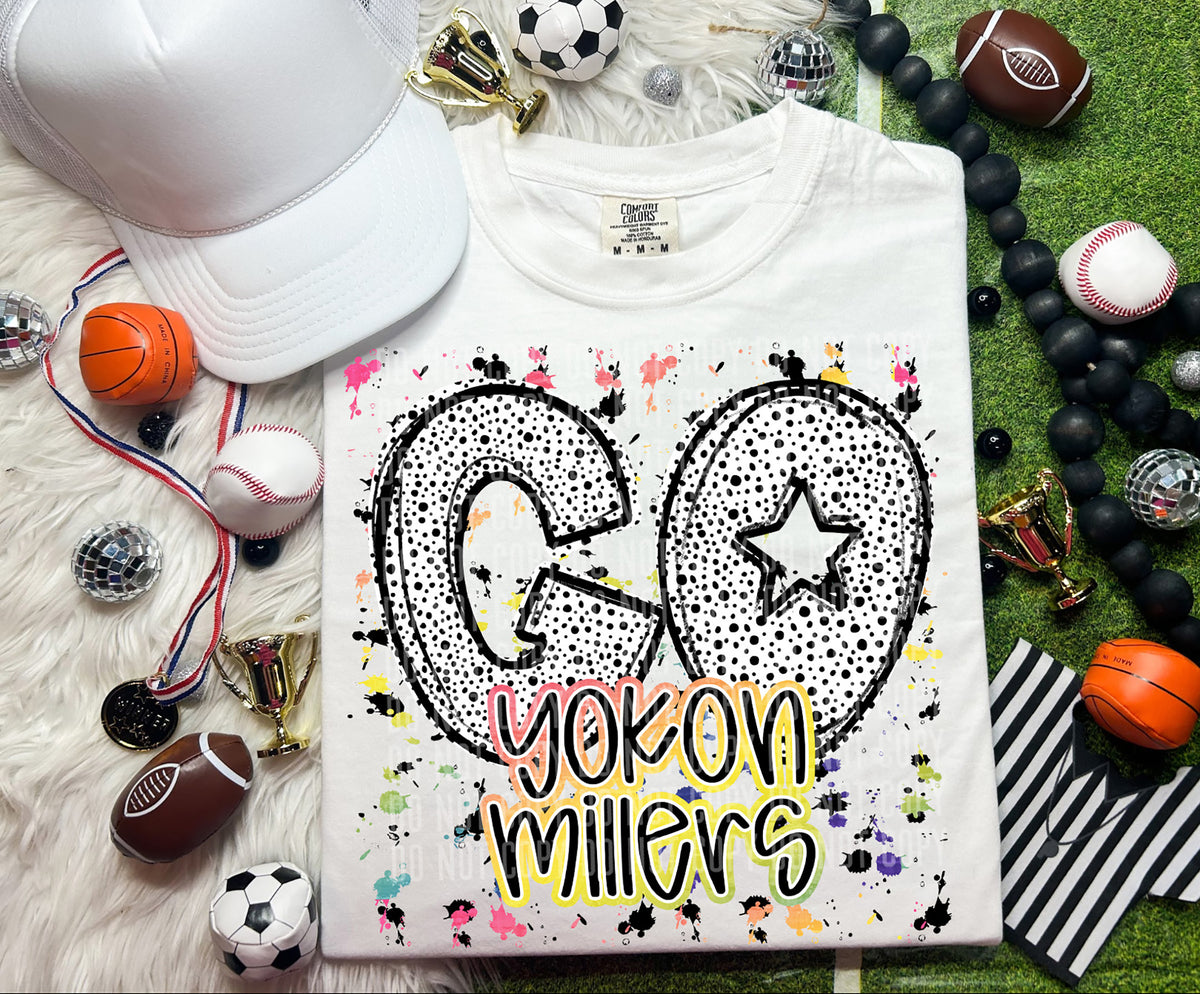 Go Yokon Millers Dalmatian Font 57384 DTF transfer