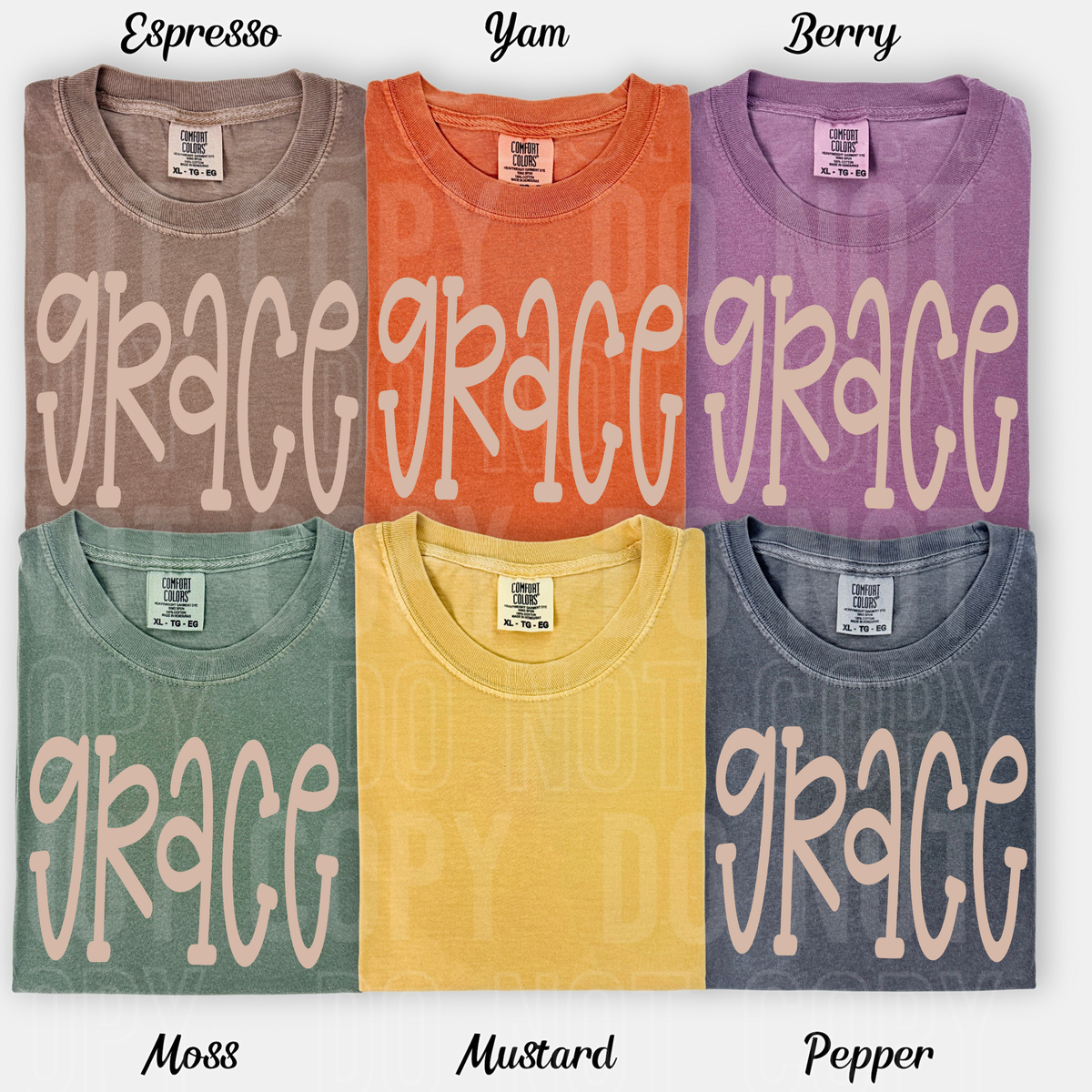 Grace (tan letters) (SBB) DTF transfer