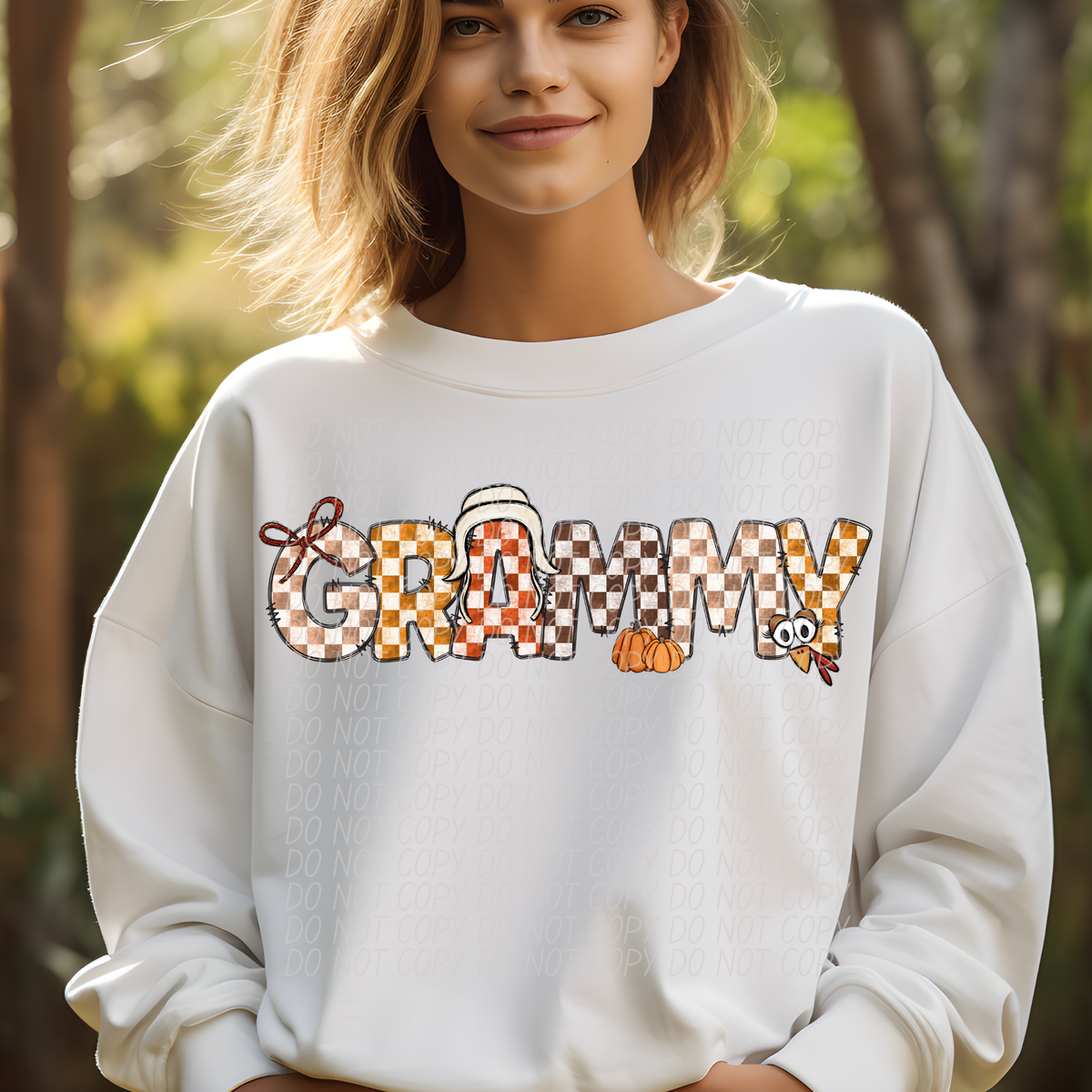 Grammy Fall Picnic Pattern (City) DTF transfer