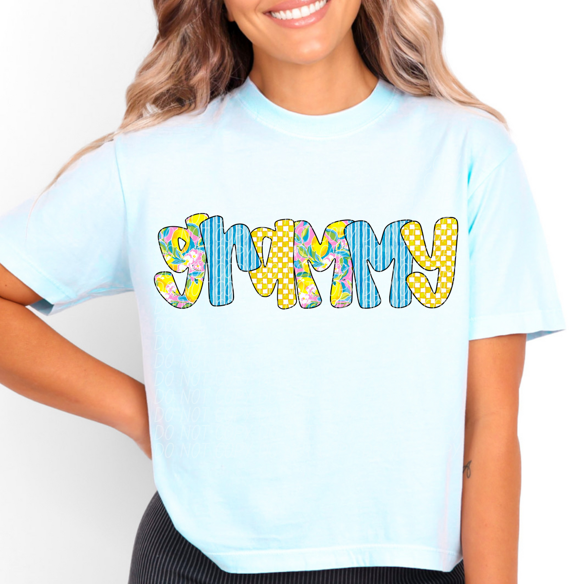 Grammy Lemon Font (City) DTF transfer