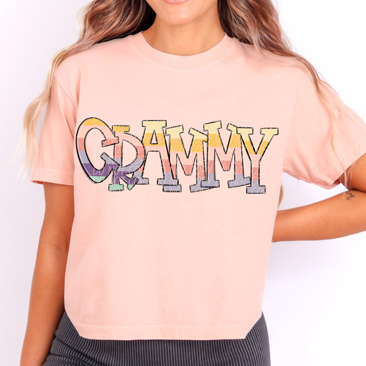 Grammy pastel strips (City) DTF Transfer