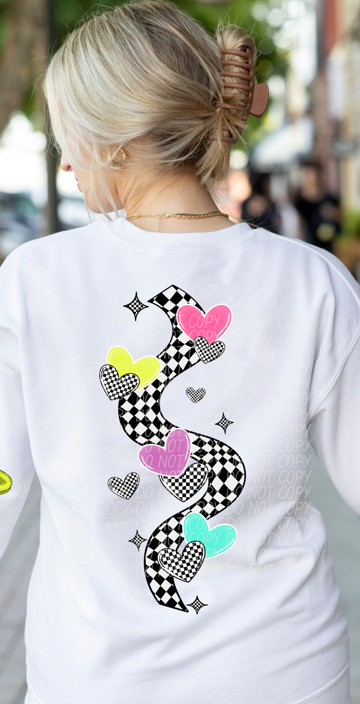 Grammy Colorful Checker (Back Print) 74205 DTF Transfer