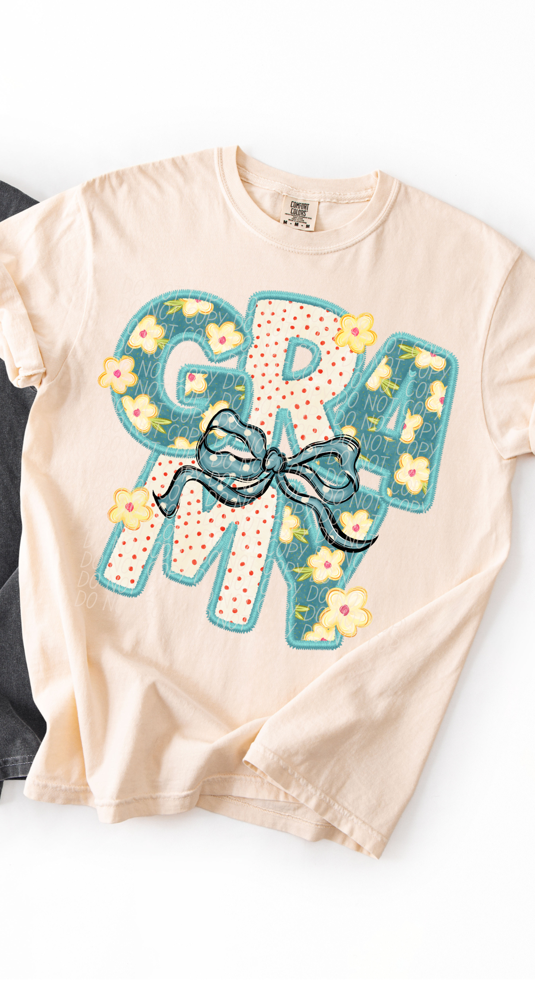 Gramy Vintage Name with Bow (City) DTF Transfer