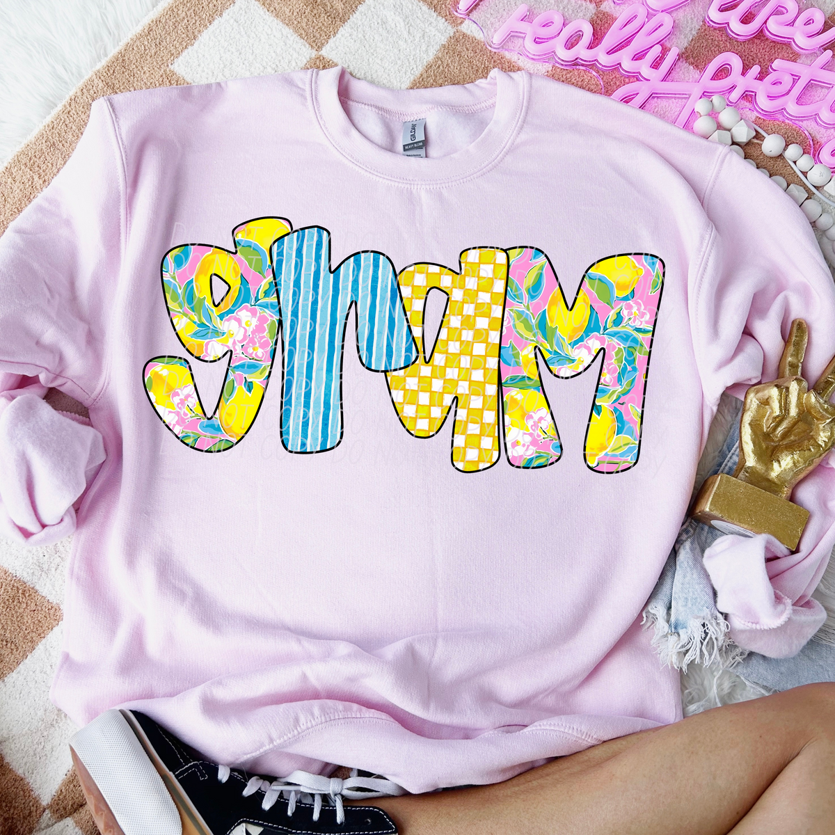 Gram Lemon Font (CITY) DTF transfer