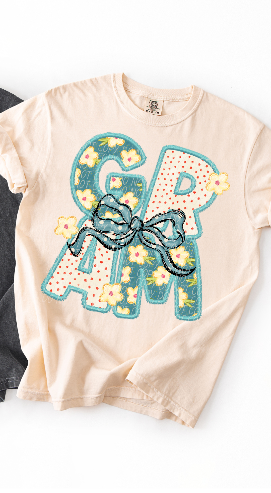 Gram Vintage Name with Bow (City) DTF Transfer