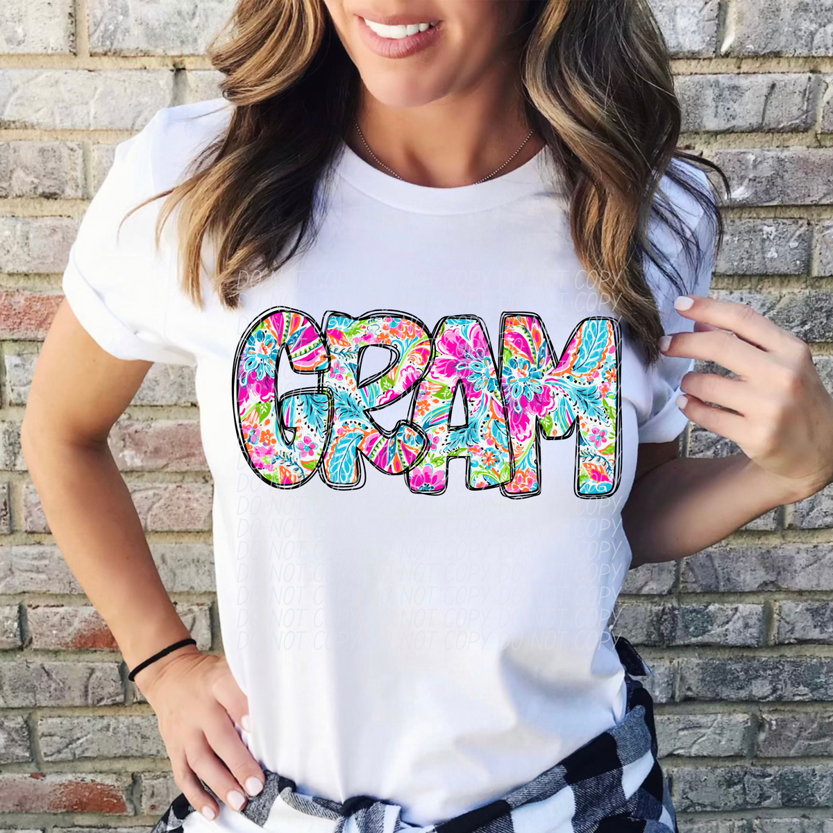 Gram Paisley Font (CITY) DTF transfer