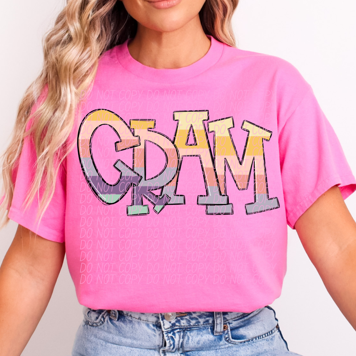 Gram pastel strips (City) DTF Transfer