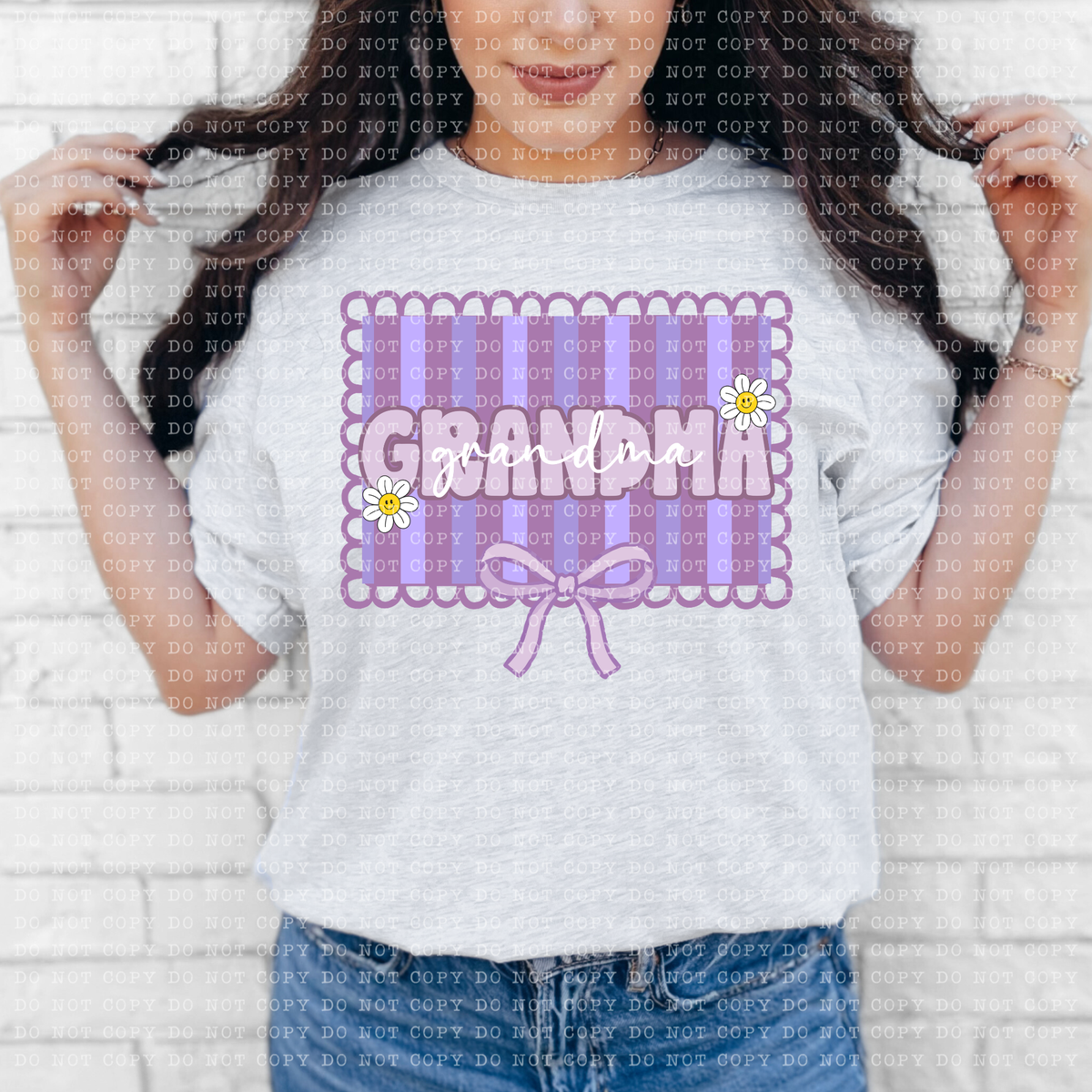 Grandma preppy purple frame (ECHT) DTF Transfer