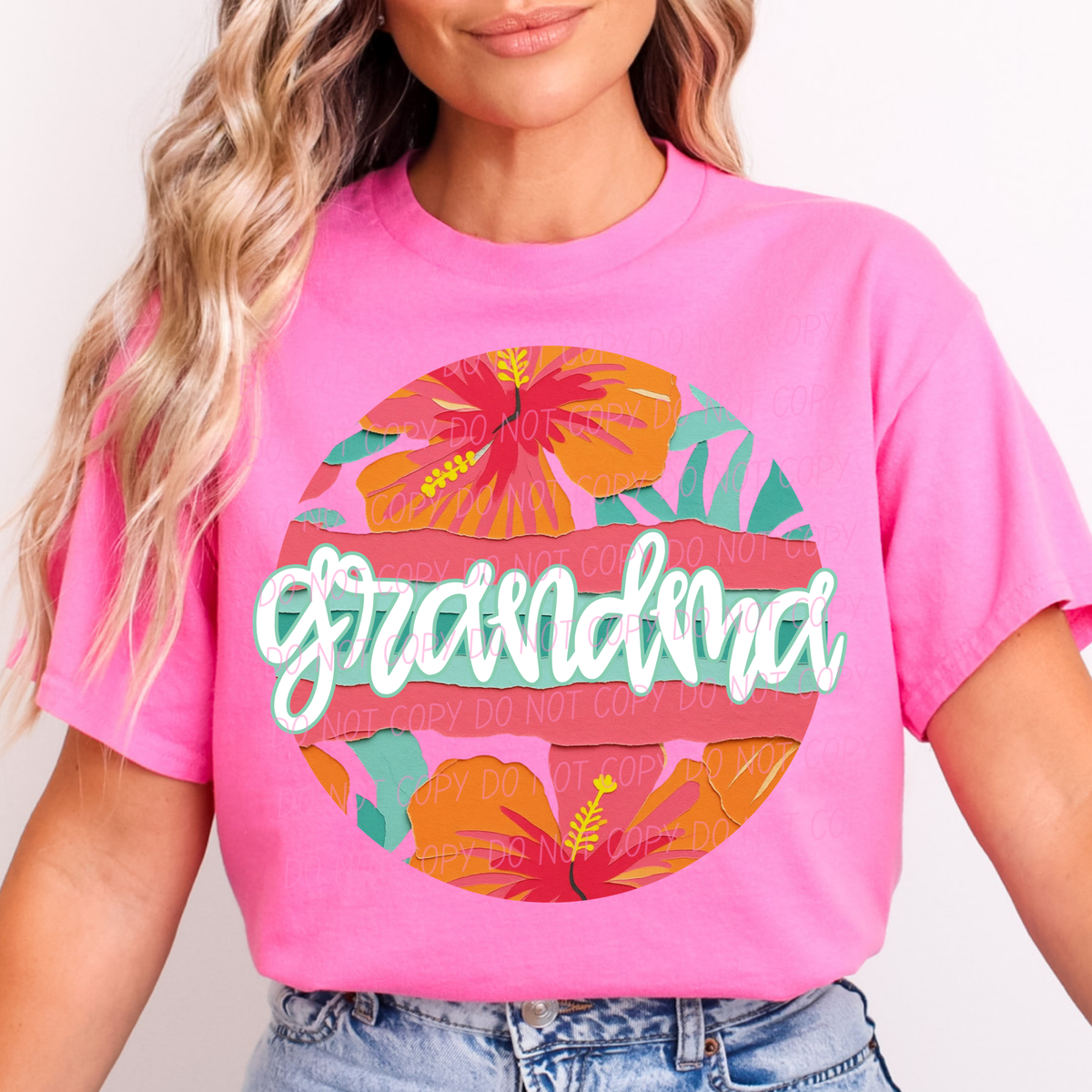 grandma tropical circle (city) DTF Transfer