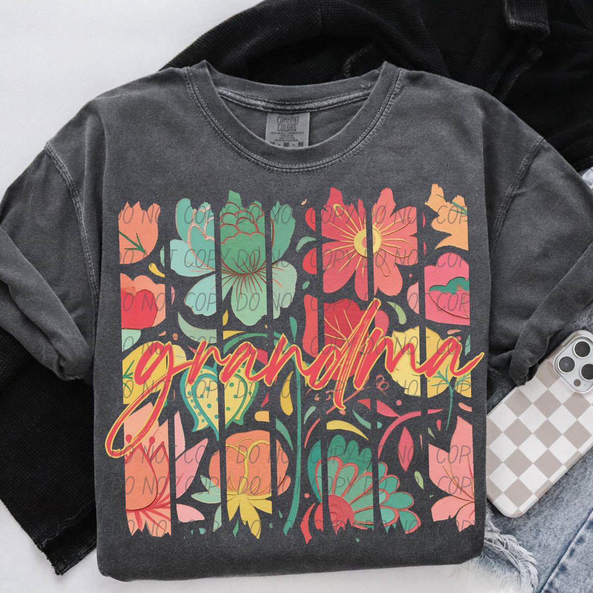 Grandma boho stripes (City) DTF Transfer
