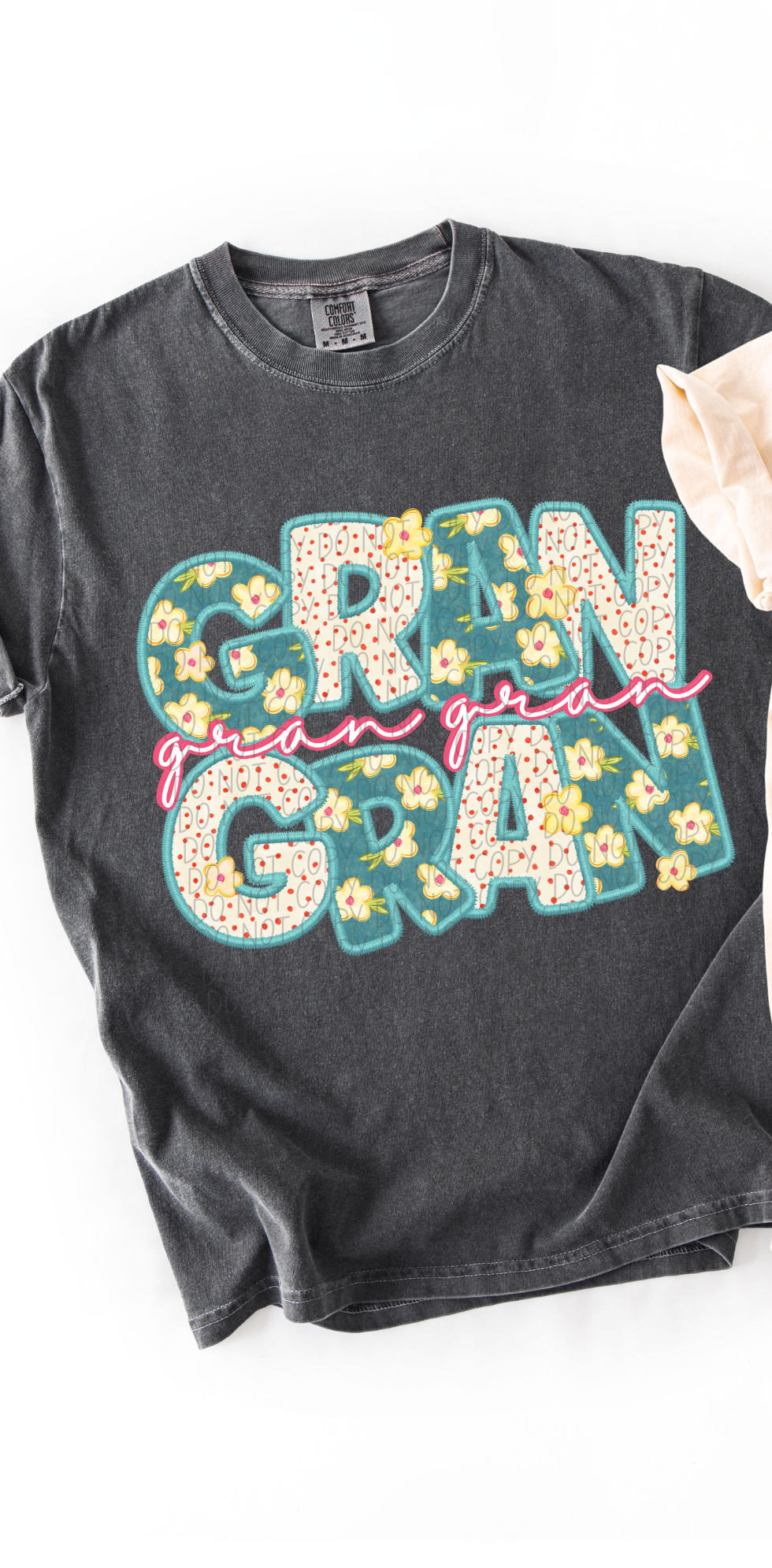 Gran Gran Vintage Name with Pink Font (City) DTF Transfer