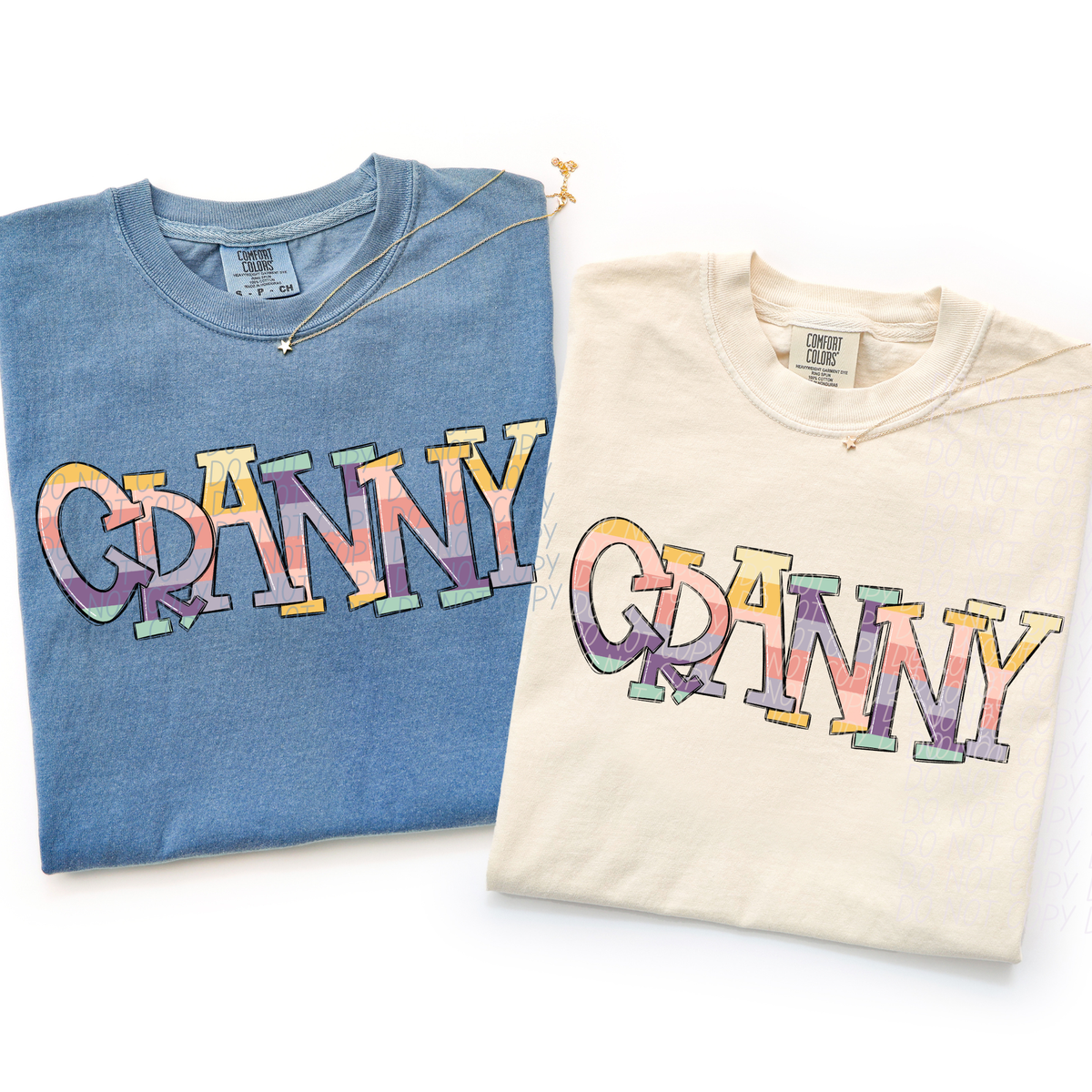 Granny pastel strips (City) DTF Transfer