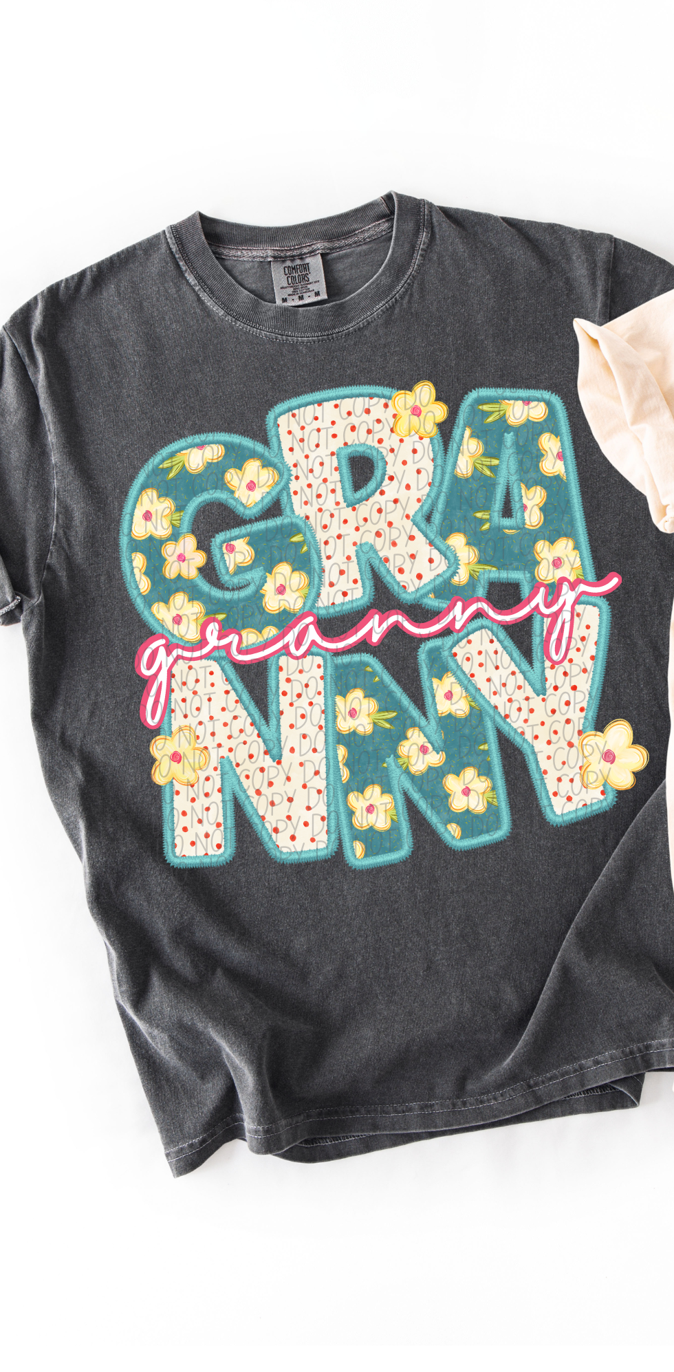 Granny Vintage Name with Pink Font (City) DTF Transfer