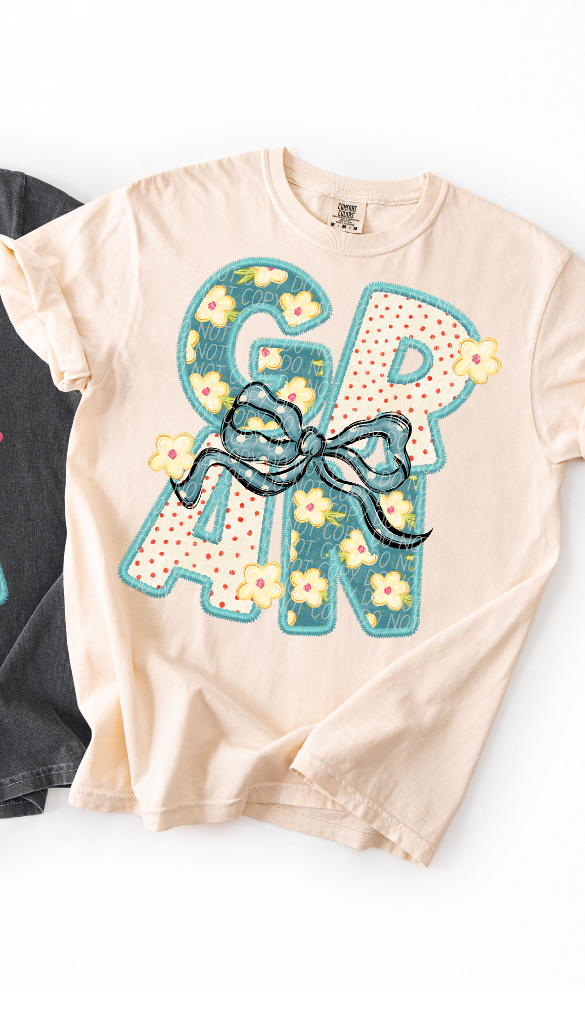 Gran Vintage Name with Bow (City) DTF Transfer