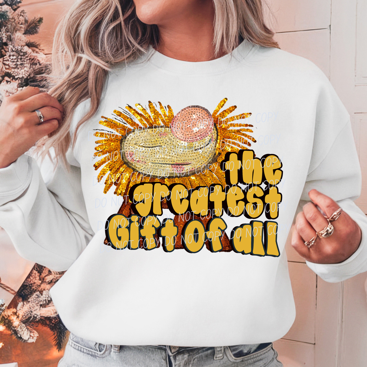 The Greatest Gift of All-Baby in Basket (CITY)DTF Transfer