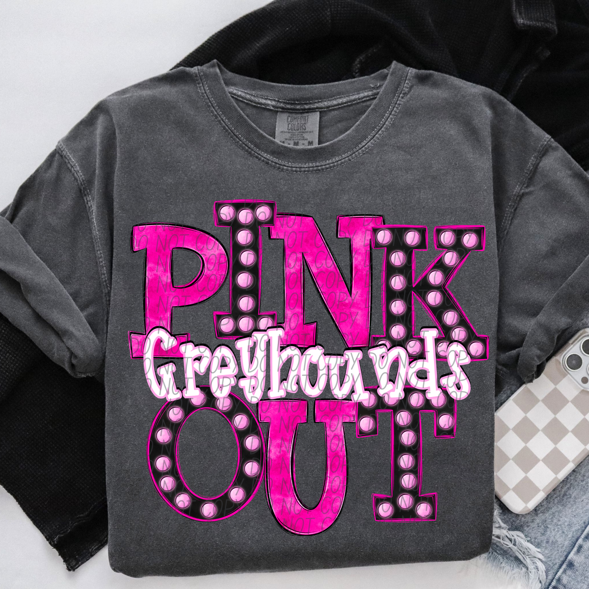Greyhounds Pink Out Marquee (City) 113014 DTF transfer