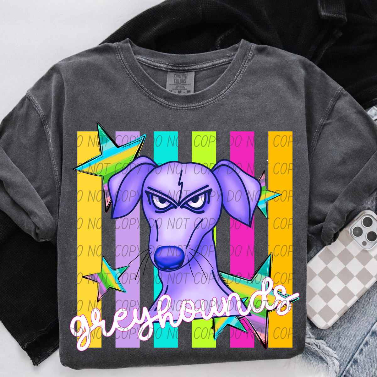 Greyhounds purple neon (City) DTF Transfer