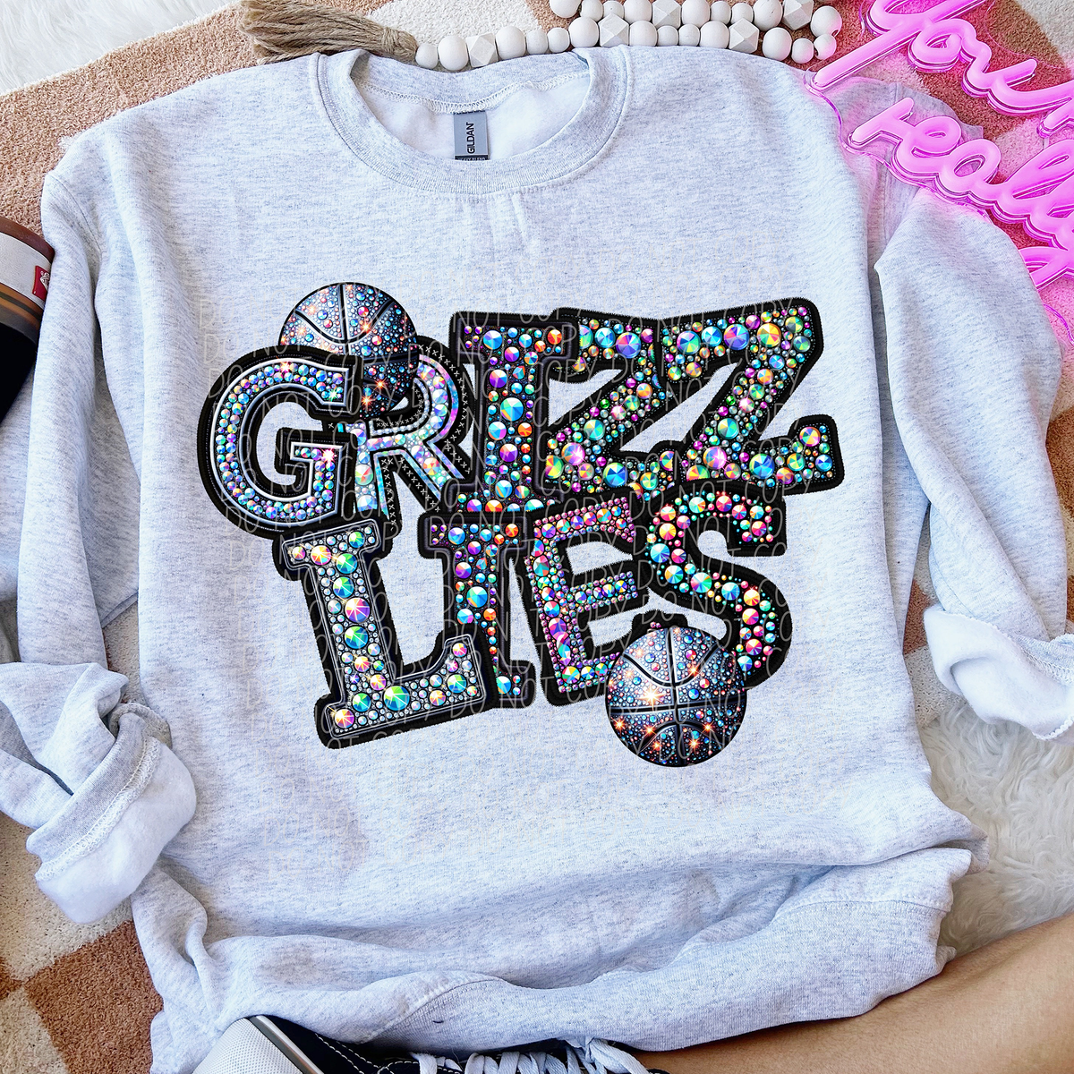 Grizzlies Basketball Rhinestone (CITY) 66534 DTF transfer