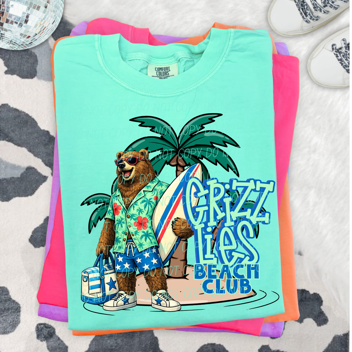 grizzlies beach club (city) DTF transfer (Copy) (Copy)