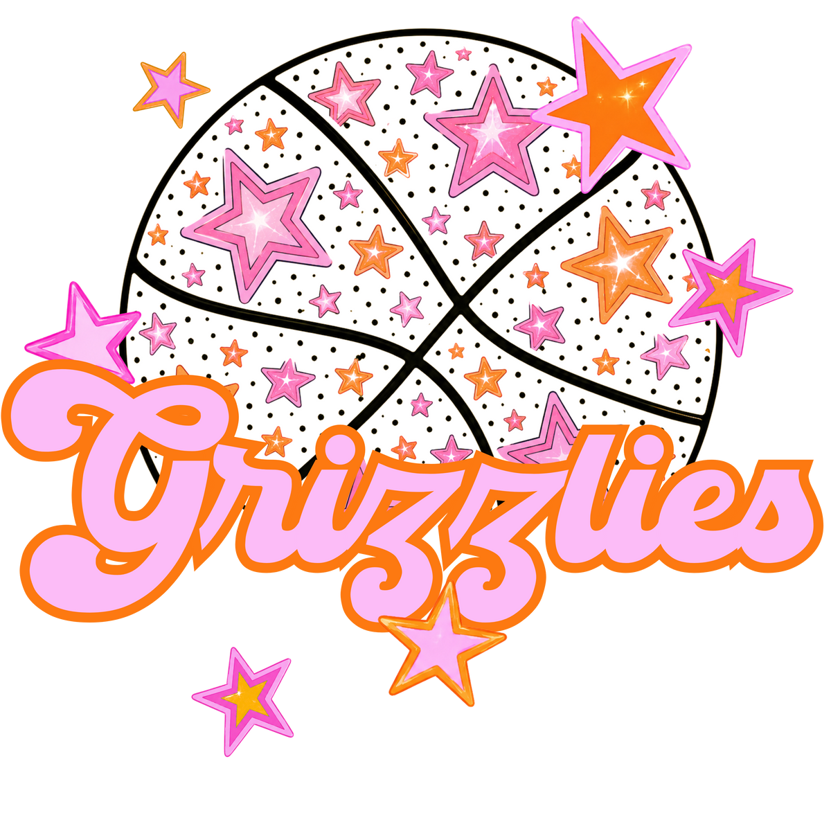 grizzlies pink basketball (city) DTF transfer