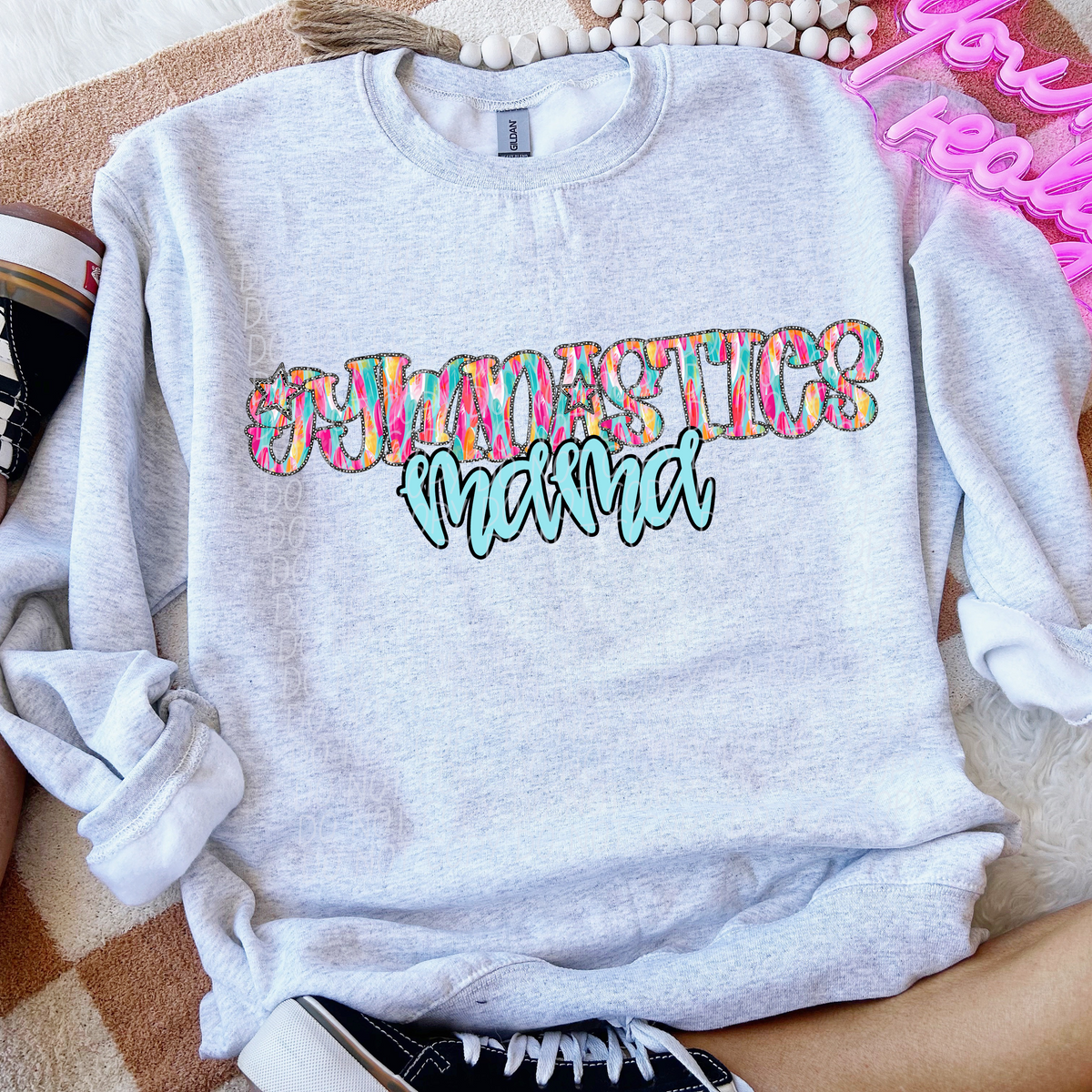 Brushstroke Gymnastics Mama (City) 102059 DTF transfer