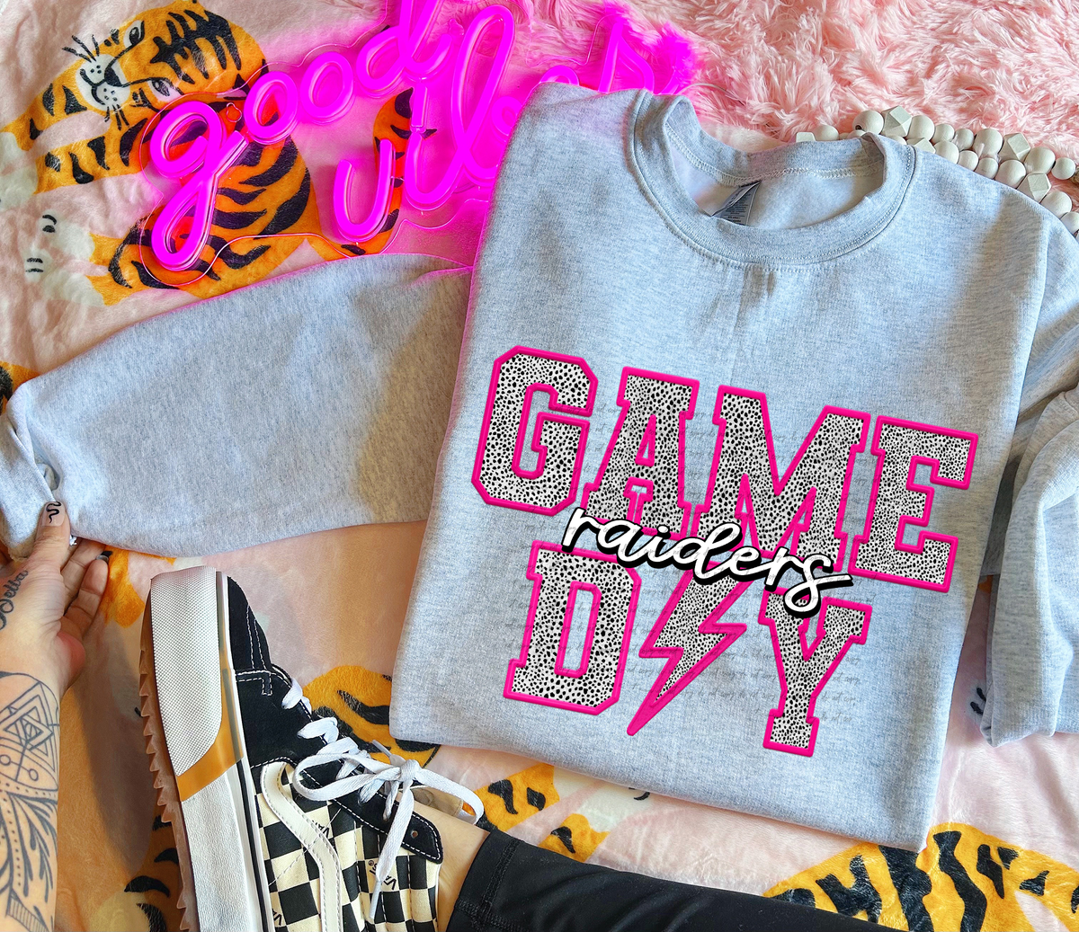 Game Raiders Faux Embroider Game Day 46684 DTF transfer