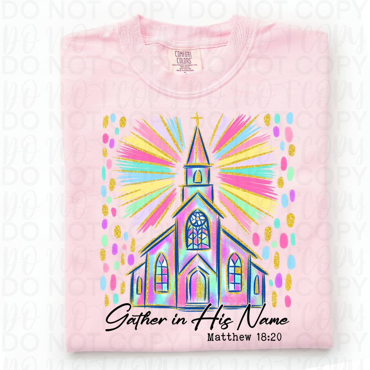 Gather in his name (UAC) DTF Transfer