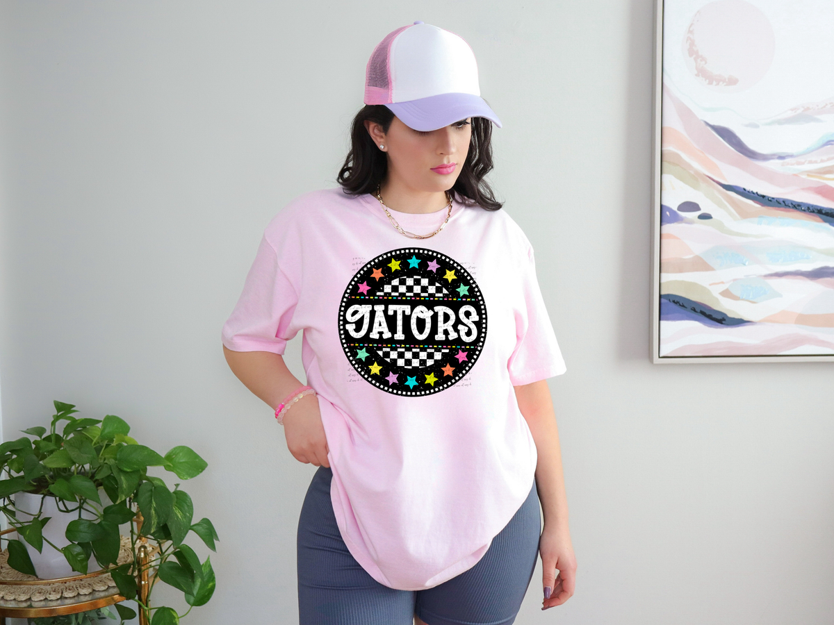 Gators Checkered Stars 42025 DTF transfer