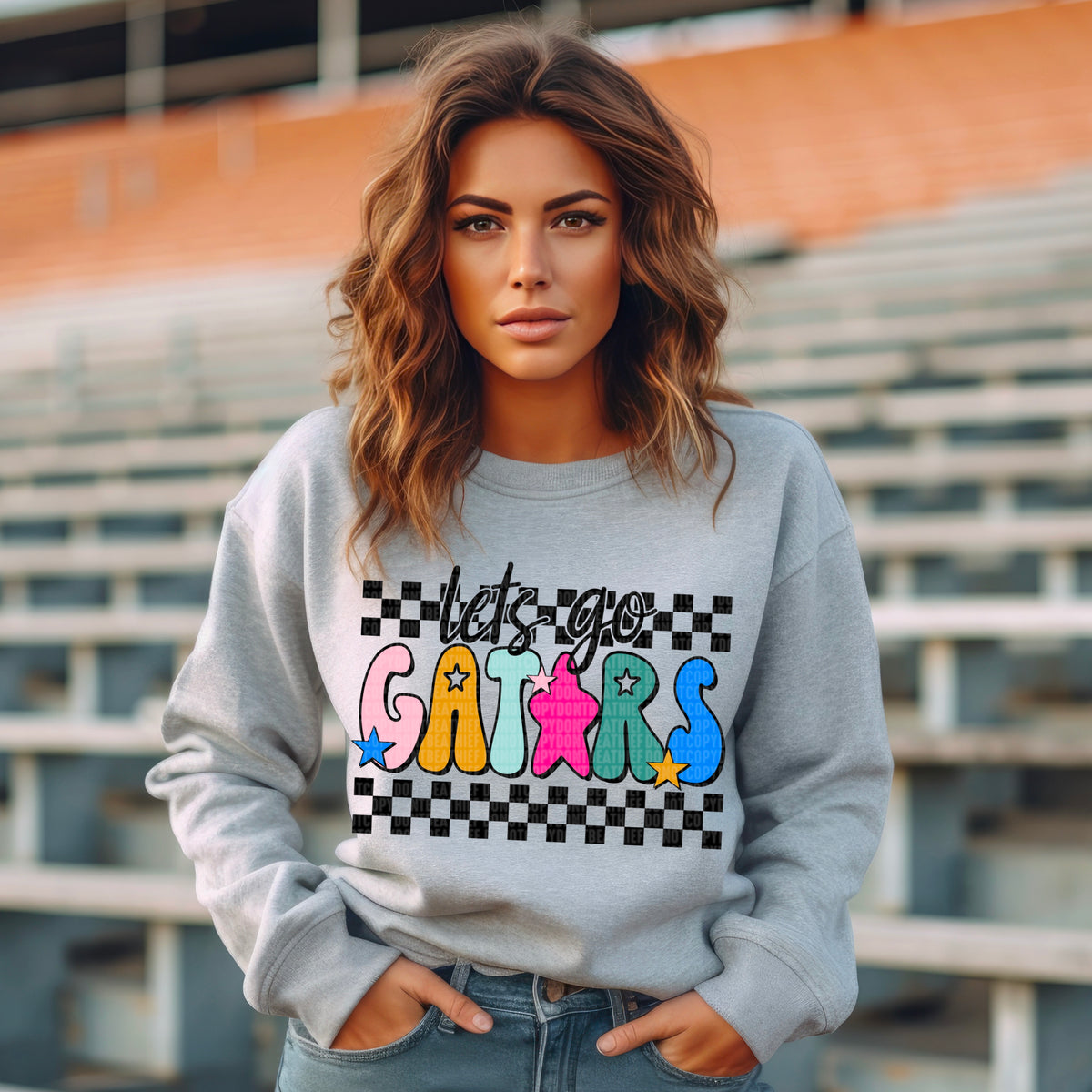 Let's Go Gators 104649 DTF transfer