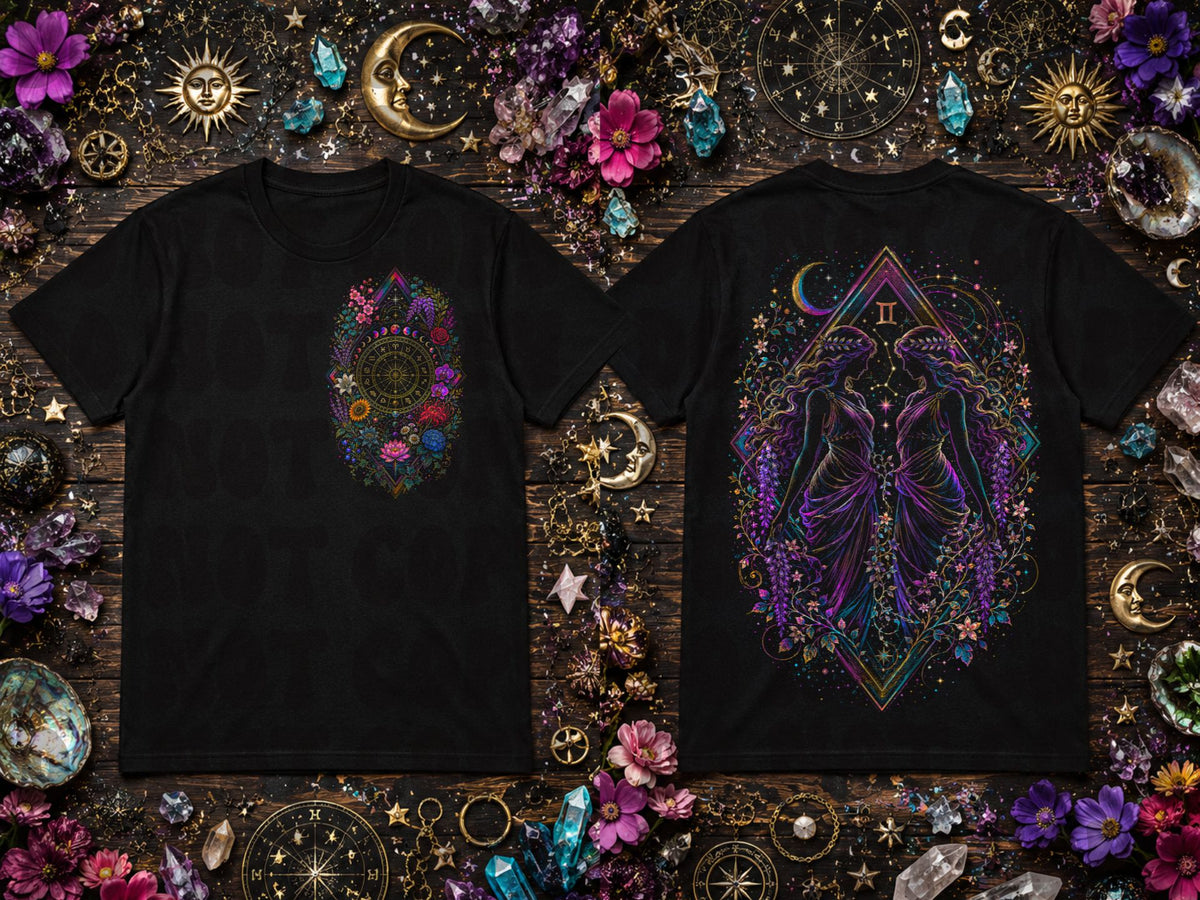 Floral Gemini BACK ONLY (Starlight) DTF Transfer