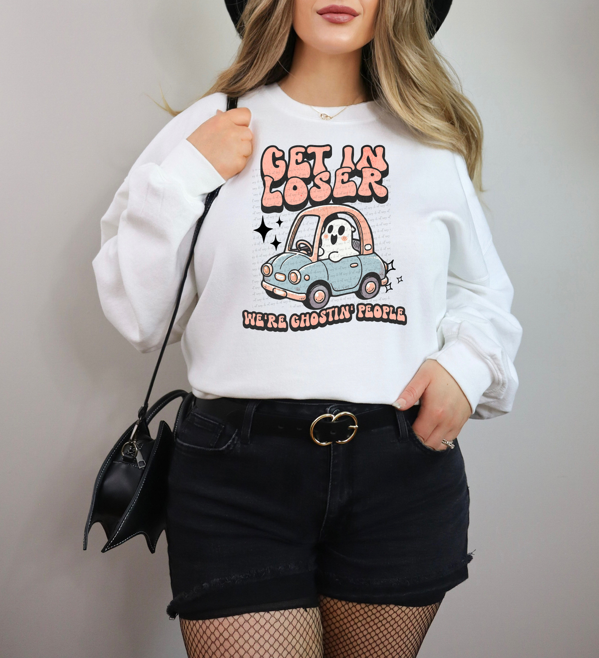 Get In Loser We're Ghostin' People 46365 DTF transfer