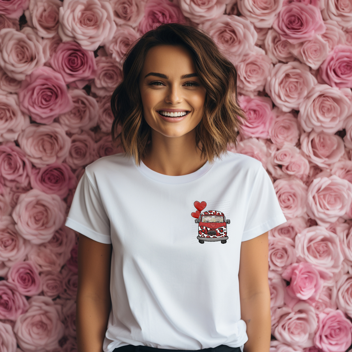 Get In Losers We're Looking For Love Van with Wings Pocket Print 116817 DTF Transfer