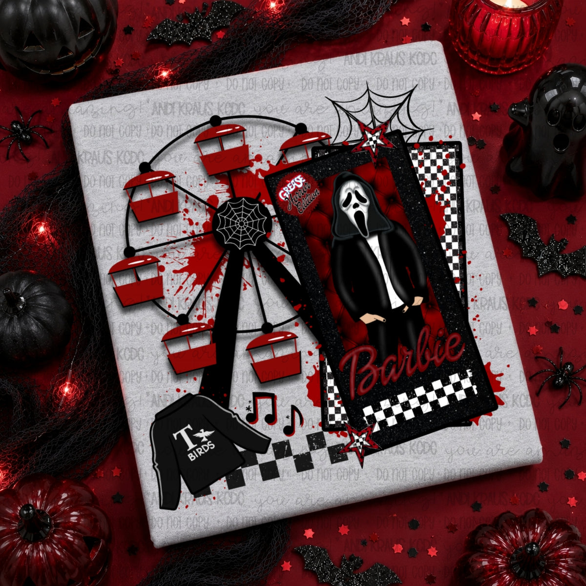 Scream ferris wheel Sunday Special DTF transfer