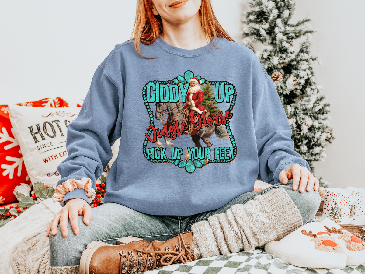 Giddy Up Jingle Horse Pick Up Your Feet 69345 DTF transfer