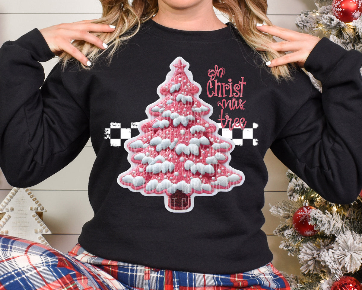 Oh Christmas Tree Pink 69071 DTF transfer