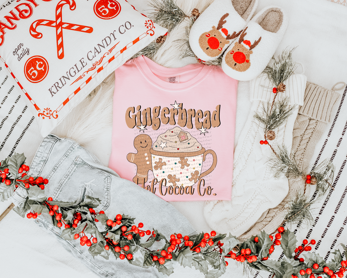 Gingerbread Hot Cocoa Co 59402 DTF transfer