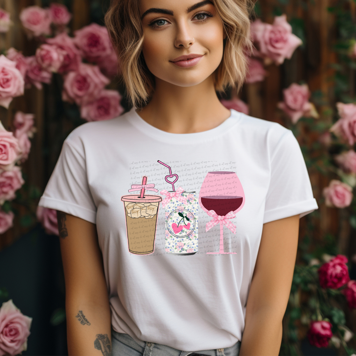 Girly Drinks Valentine 76330 DTF Transfer