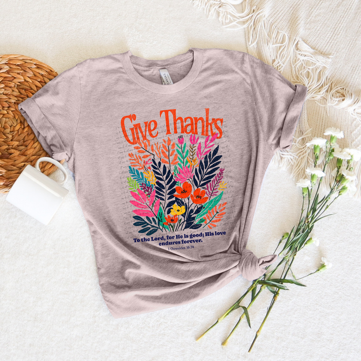 Give Thanks To The Lord For He Is Good 46449 DTF transfer