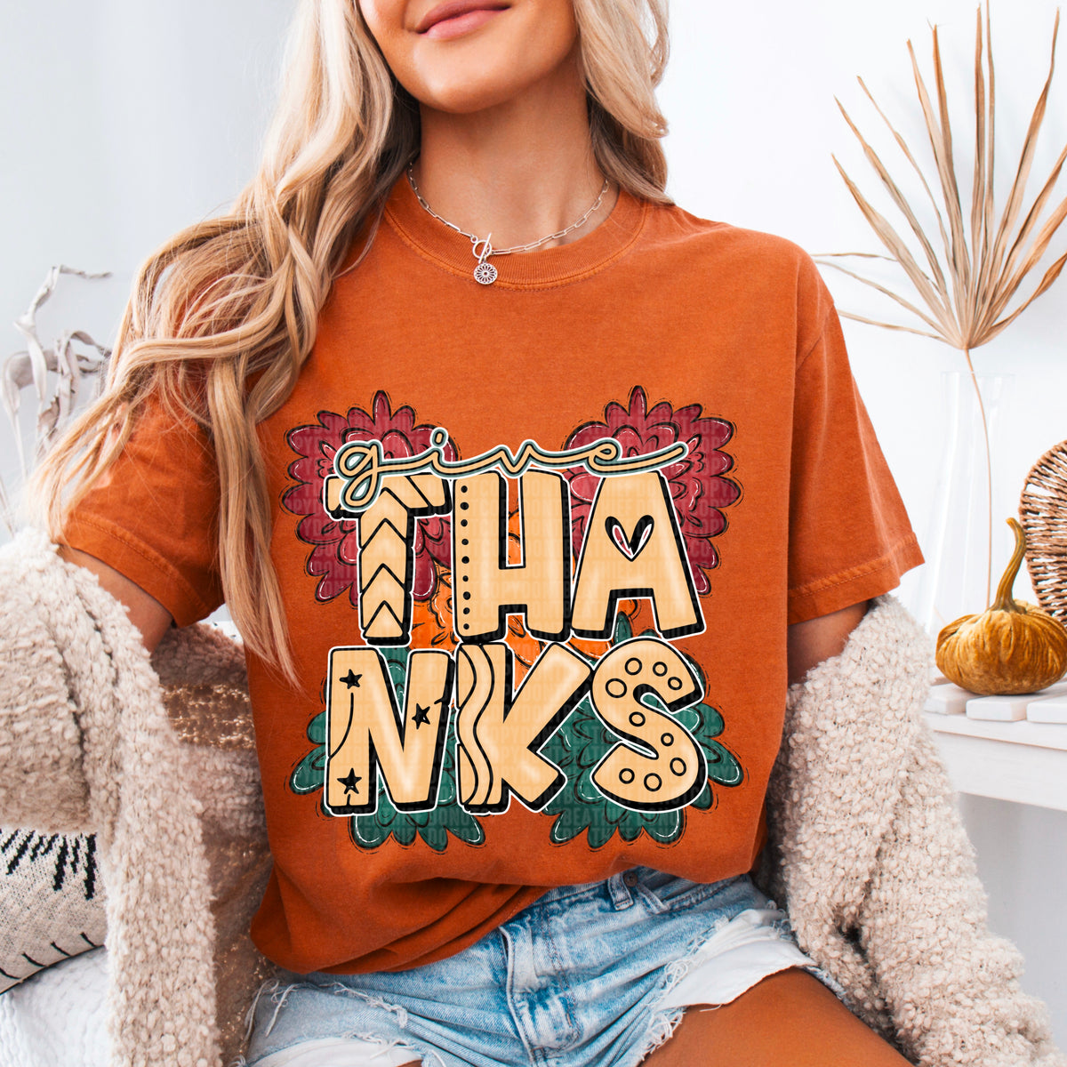 Give Thanks 104131 DTF transfer