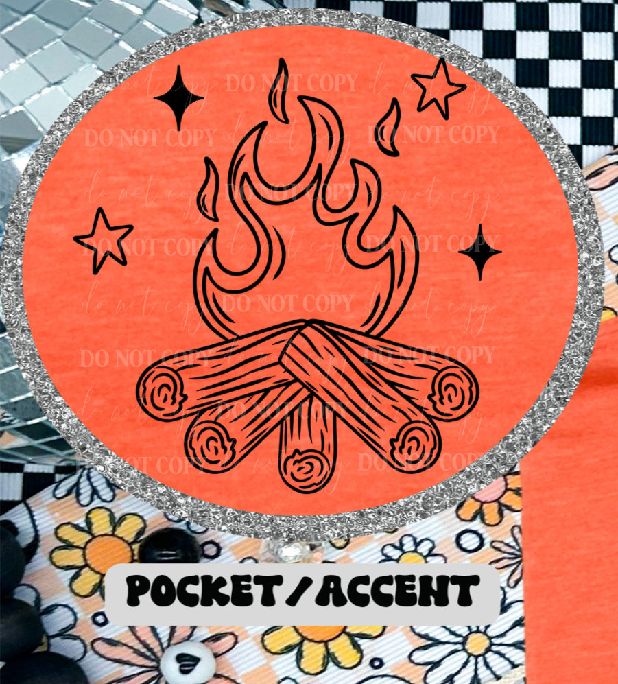 Campfire BLACK (Linda) 101070 DTF transfer